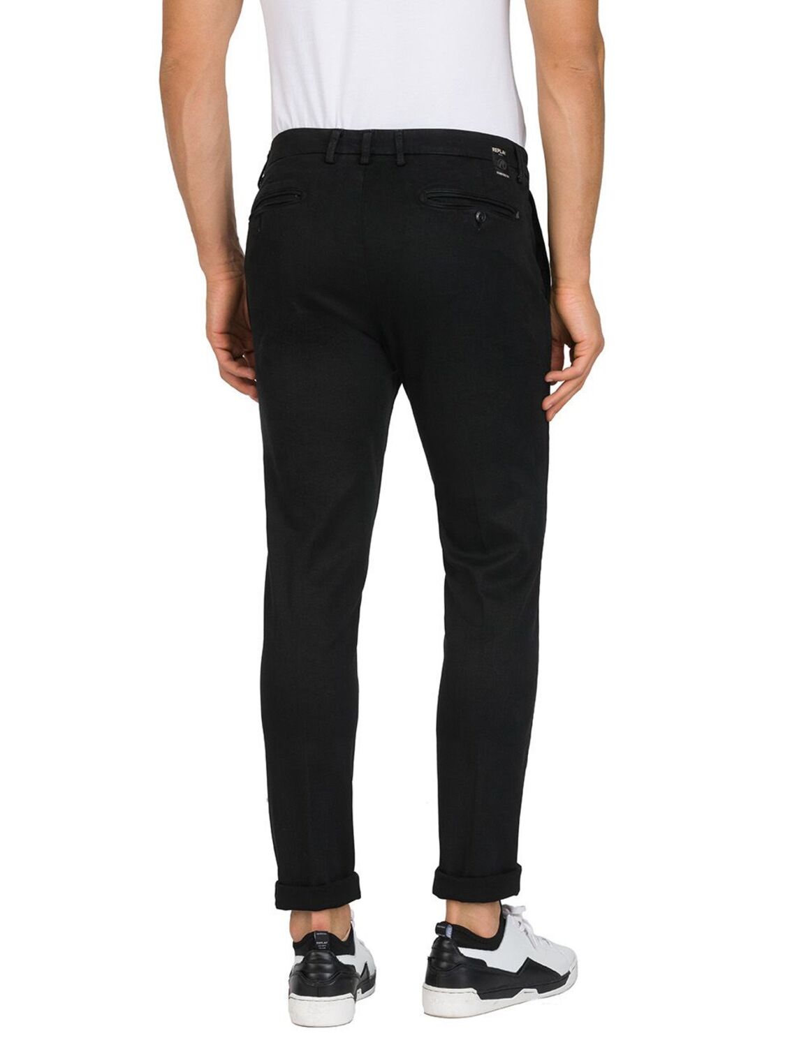 Hyper Chino X.Lite ズーマー スリムフィットチノパンツ 詳細画像 ブラック 2